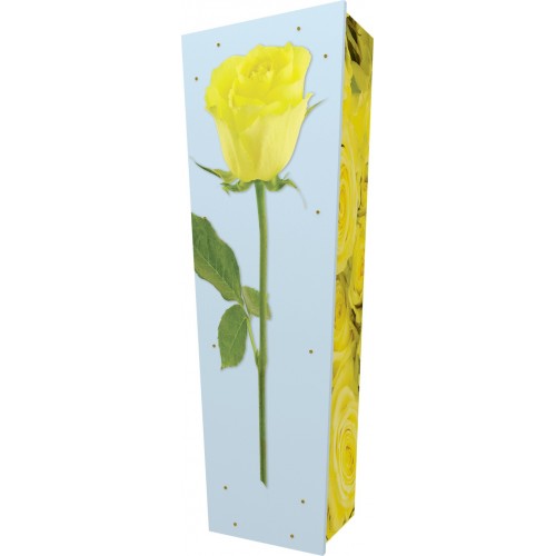 Rose of Friendship - Personalised Picture Coffin with Customised Design.